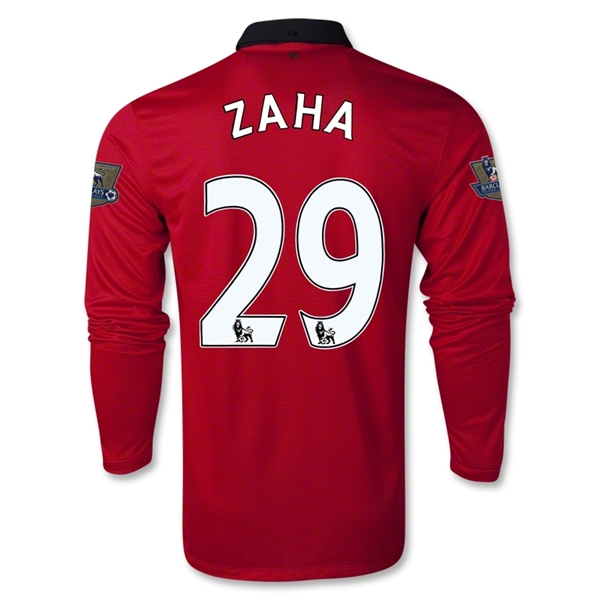 13-14 Manchester United #29 ZAHA Home Long Sleeve Jersey Shirt - Click Image to Close